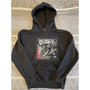 Ray Troll Return of the Sockeye Graphic Hoodie Star Wars Parody Black Size S